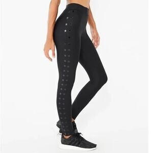 ULTRACOR Matte Flash Knockout USA made leggings Patent stars Black XS A004135